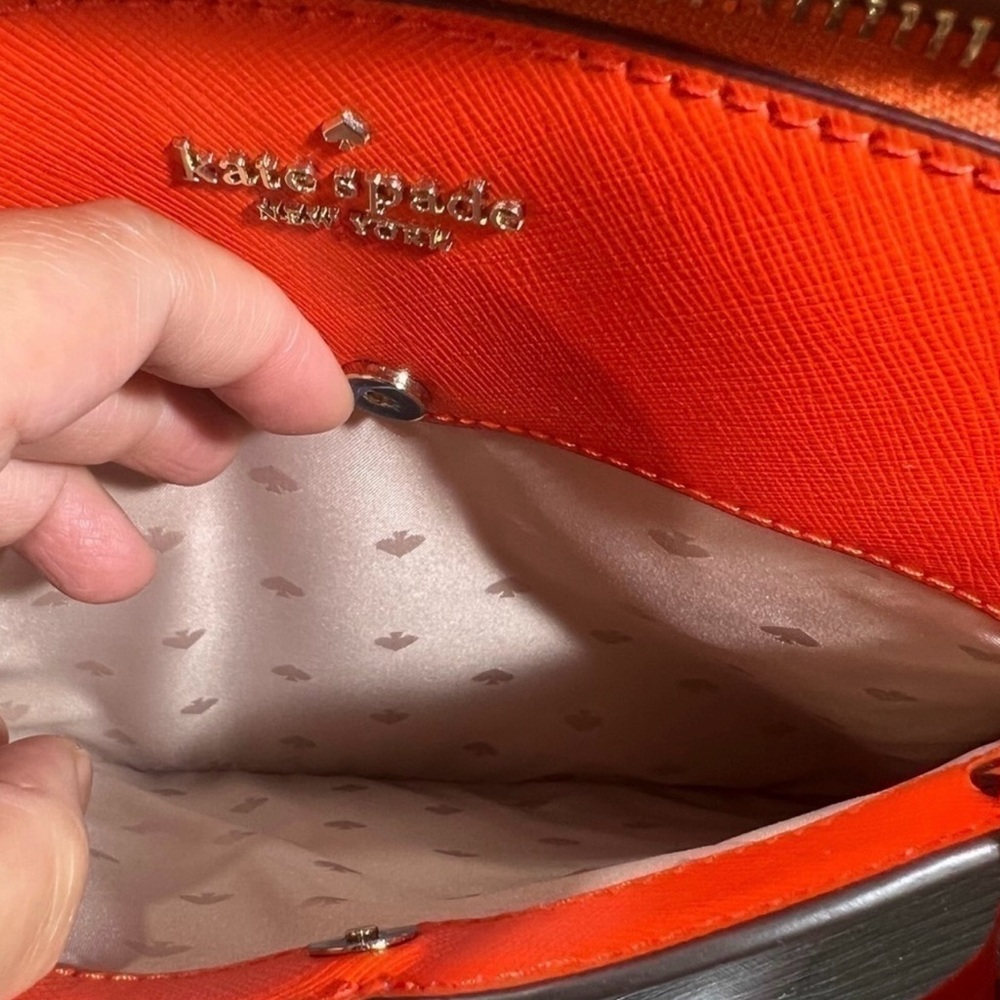 KATE SPADE Payton Medium Dome Satchel in Coral. Like New - Picture 4 of 10